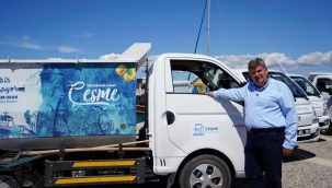 Çeşme’de dar sokaklar için “Çöp taksi” 