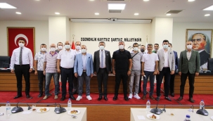 Depremzedeler için Başkan Sandal'a müteahhitlerden tam destek