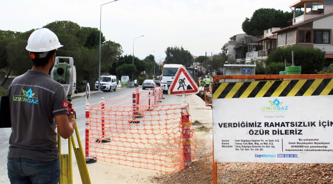 İzmir'in iki ilçesine daha doğalgaz verilmeye başlandı