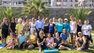 Dikili’de Pilates ve Aerobik kurslarına kadınlarda yoğun ilgi! 