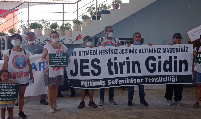 Orhanlı'da köylüler JES toplantısını yaptırmadı: JES'tirin gidin