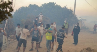 Bodrum yangınında son durum: Yerleşim yerlerine 50 metre kala durduruldu