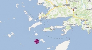 Datça açıklarında 4,9 büyüklüğünde deprem