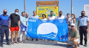 Ilıca Plajı'nda ikinci Mavi Bayrak gururu!
