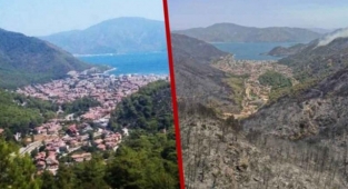 Marmaris'ten geriye bu görüntü kaldı