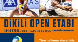 Dikili'de plaj voleybolu heyecanı yaşanacak