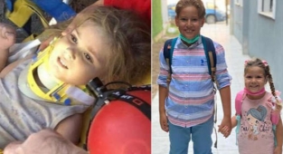 İzmir depreminin mucizesi Ayda okula başladı