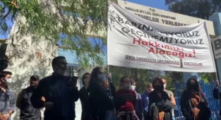 Dokuz Eylül Önünde 'Barınamıyoruz' Eylemi!