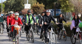 Bergama hafta sonuna sağlık için pedal basarak başladı