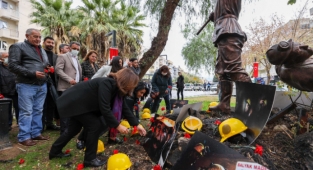 Buca maden şehitlerini unutmadı