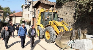 Ödemiş’te 2021’de 255 bin metrekarelik kilit parke taş mesaisi