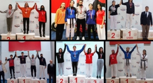 Çiğlili Taekwondocular madalyaları topladı