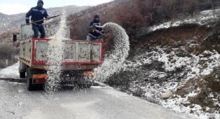 Ödemiş'te kış mücadelesi aralıksız devam ediyor 