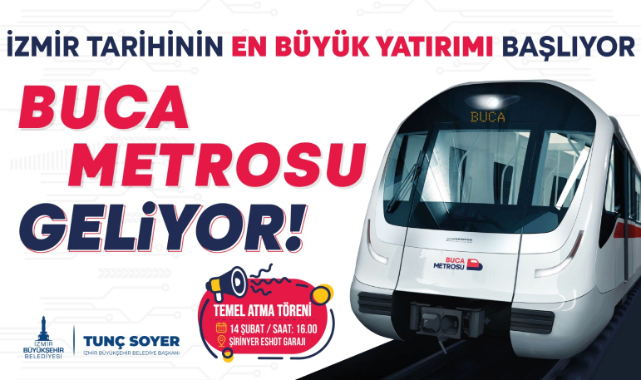 Buca otobüs hatlarına metro töreni için bir günlük düzenleme