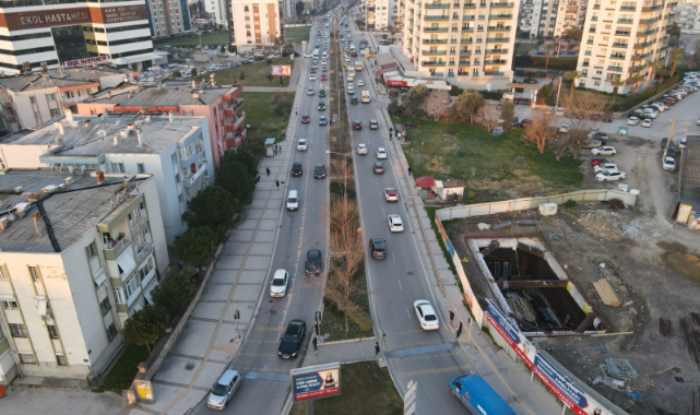 Çiğli Tramvay hattı çalışmaları nedeniyle trafik akışında değişiklik