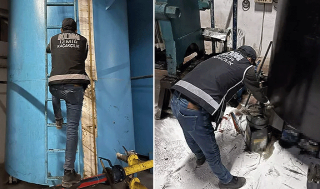İzmir'de kaçak yakıt operasyonu: 26,5 ton yakıt bulundu