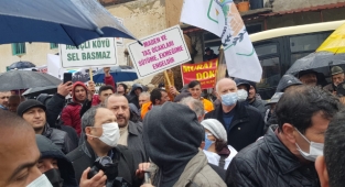 Madencilere geçit yok... ÇED toplantısına engel