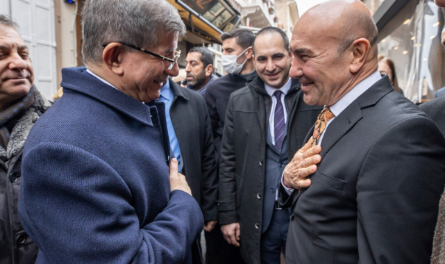 Başkan Soyer Gelecek Partisi Lideri Davutoğlu’nu ağırladı: ''İzmir bizim ufuk şehrimiz''!
