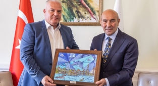 Başkan Soyer Delçevo Belediye Başkanı’nı ağırladı