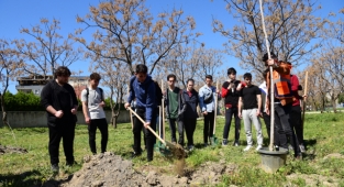 Bornova fidan dikimleriyle yeşilleniyor