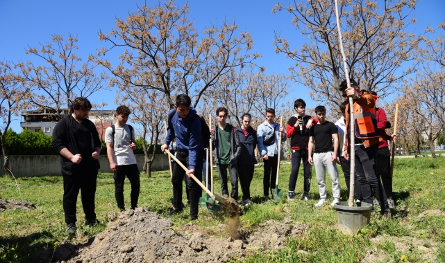 Bornova fidan dikimleriyle yeşilleniyor