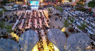 Bucalılar Kadir Gecesi’nde iftarda bir araya geldi