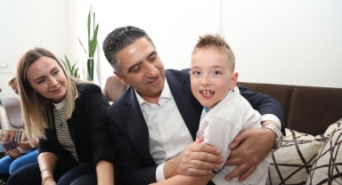 Belediye Başkanından minik Engin'e duygulandıran ziyaret