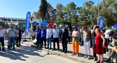 CHP'li Serter TÜPRAŞ işçisinin yanında: Arabuluculuğa hazırım