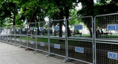Gezi Parkı bariyerlerle çevrildi!