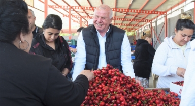 Kemalpaşa'da kiraz alım merkezleri denetleniyor 