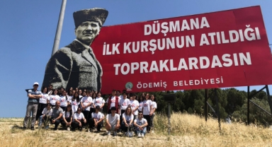 Ödemişli gençler Kuvayı Milliye'nin izinde tarihi toprakları adımladı