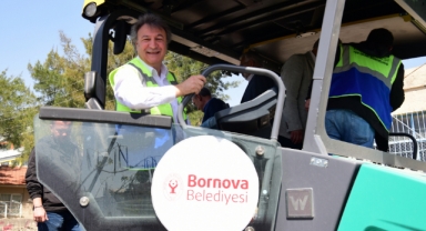 Bornova’da yollar hızla yenileniyor 