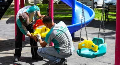 Buca parkları yaza hazırlanıyor