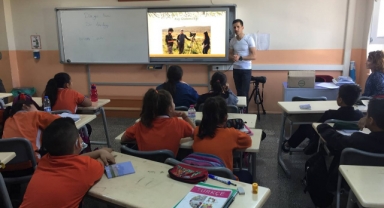 Büyükşehir'den çocuklara kuş gözlemciliği eğitimi