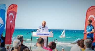 Ardıç Plajı da artık “mavi bayraklı” 