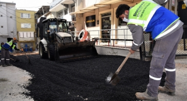 Bornova’da asfalt hamlesi