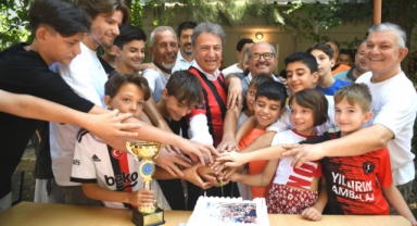 Çamdibi Altınok’a pastalı kutlama