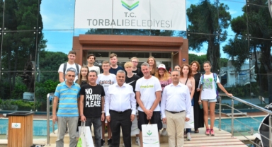 Alman öğrenciler Torbalı'da