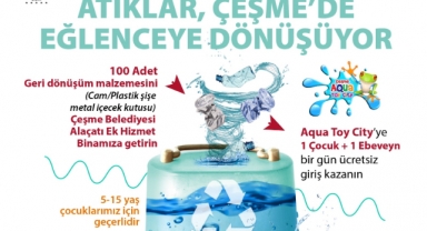 Atıklar Çeşme'de eğlenceye dönüşüyor
