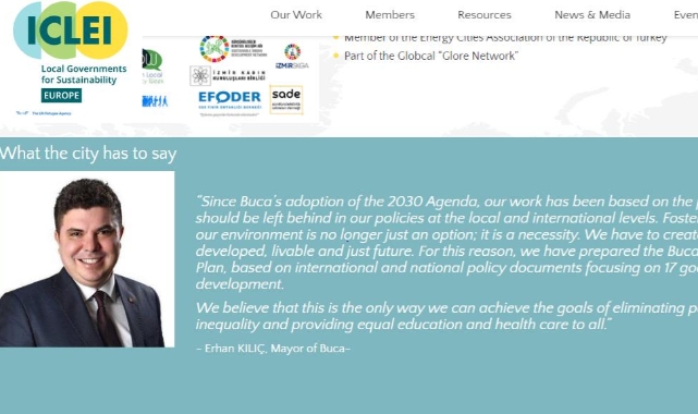 Buca Belediyesi makalesi ICLEI Avrupa web sitesinde yayınlandı