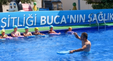 Buca’da portatif havuzlara büyük ilgi