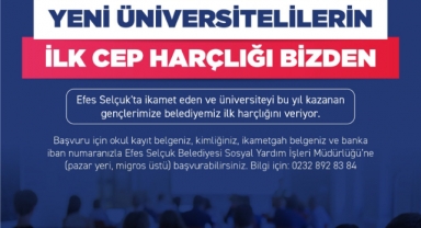 Efes Selçuk belediyesinden öğrencilere jest: İlk harçlıkları belediyeden 