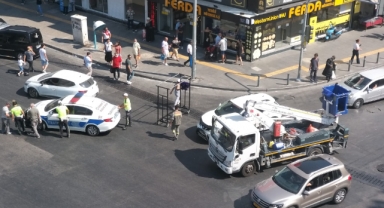 Konak'ta ilginç kaza