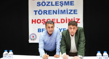 Menderes`te TİS coşkusu : En düşük işçi maaşı 8 bin lira oldu