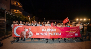 Zafer Yolu kafilesi Afyon’dan İzmir’e meşaleyle yola çıktı