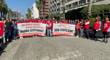 KHK'lı işçilerden kadro isyanı