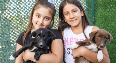 Bucalı minikler hayvan sevgisiyle büyüyor