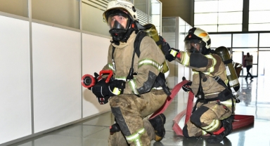 Büyükşehir'den yangın tatbikatı