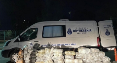 Cenaze aracından 144 kilo uyuşturucu çıktı