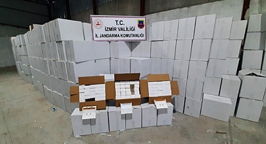 İzmir'de operasyon… Milyonlarca makaron ele geçirildi!